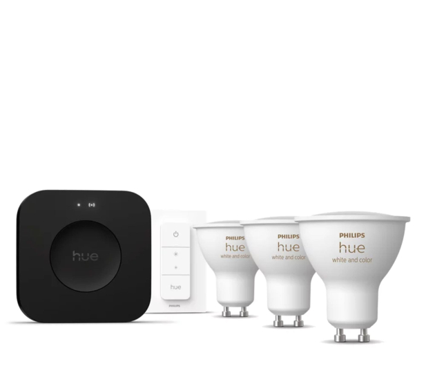 Philips Hue zestaw startowy: 3 żarówki GU10 White Color Ambiance + regul - 1490242 - zdjęcie 2